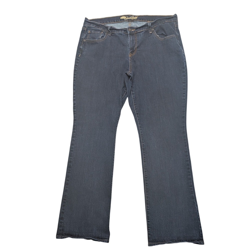 Old Navy The Sweetheart Bootcut Jeans Womens 16 Dark Wash Blue Stretch Denim
